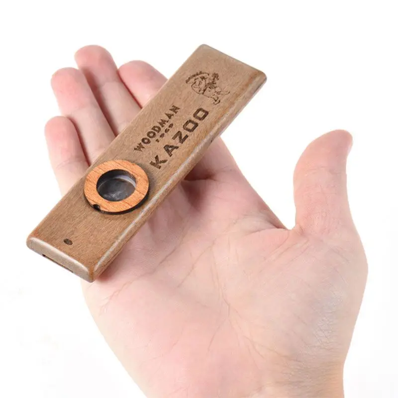 Классическая деревянная гармоника Kazoo красивая гладкая поверхность музыкальный