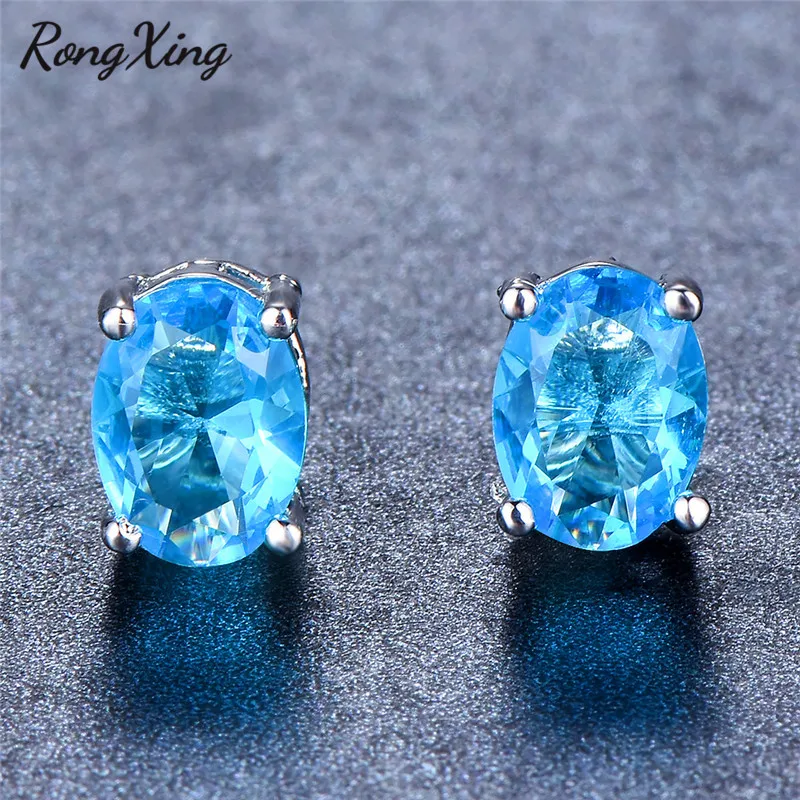 Женские серьги гвоздики с красным/белым/фиолетовым камнем|Серьги-гвоздики| |