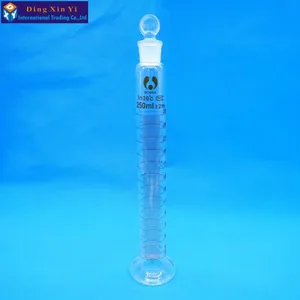 250 мл стеклянный мерный цилиндр со стеклянной крышкой, мерный цилиндр с крышкой, лабораторный мерный цилиндр