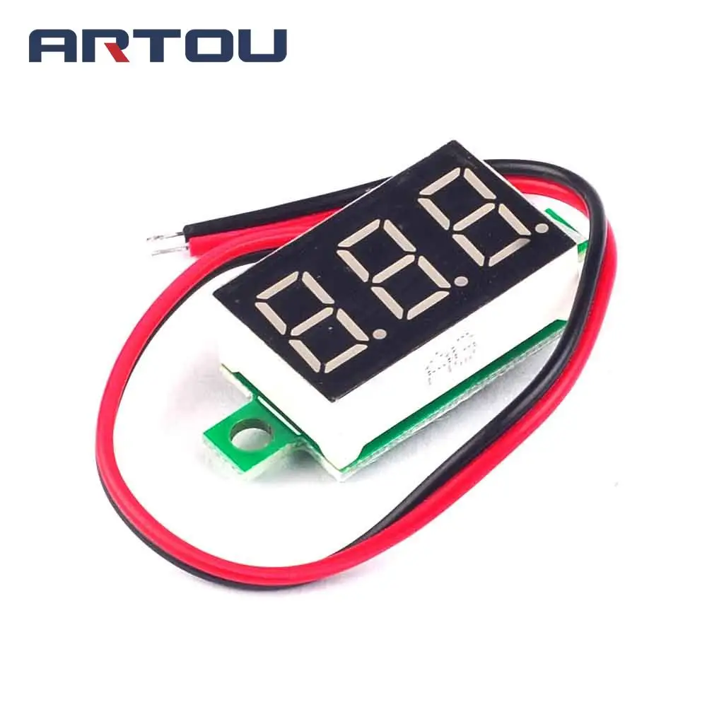 1 шт. цифровой вольтметр постоянного тока 2 7 32 В|led digital|digital ledvoltmeter dc |