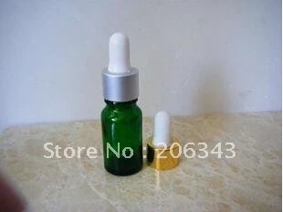 Зеленая/синяя/коричневая бутылка для эфирного масла 15 мл с серебристой/Золотой