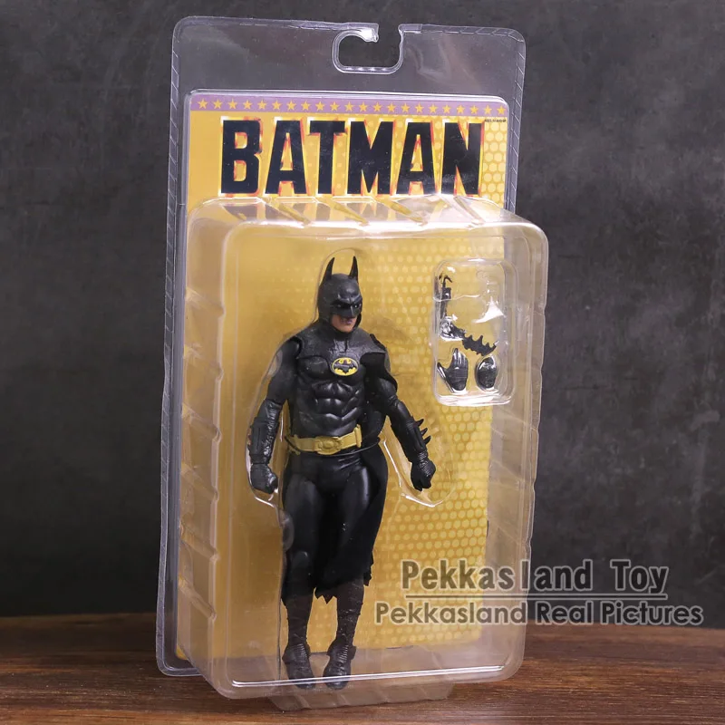 NECA 1989 Бэтмен Майкл Китон 25-летие ПВХ фигурка Коллекционная модель игрушки