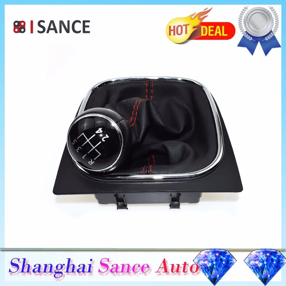 Ручная кожаная ручка переключения передач ISANCE Stitch 5-скоростная Gaitor Boot 1KD711113A для VW