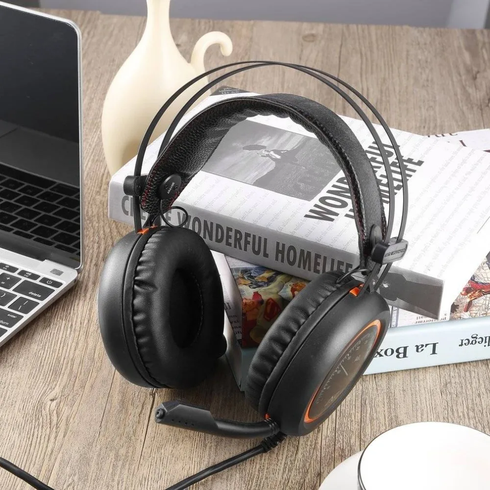 Wired Gaming Headphones USB 7.1 Surround Sound Headset with Mic for Computer |