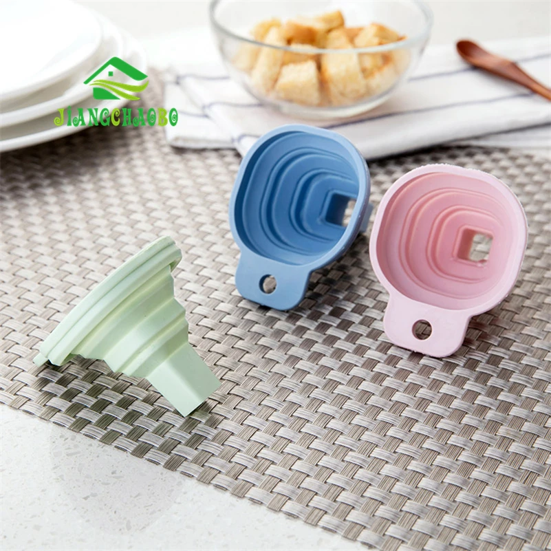 Складная мини воронка JiangChaoBo силиконовая складная стильная Воронка случайного