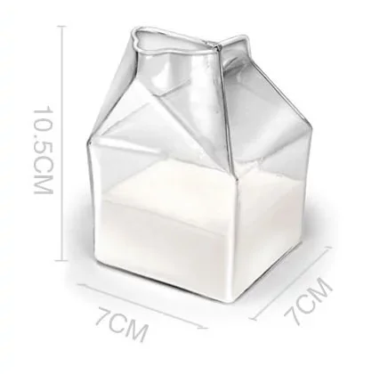 Прямая продажа с фабрики квадратный стеклянный кувшин для молока контейнер