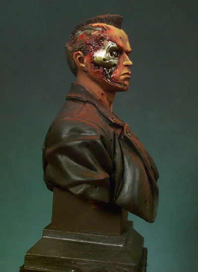 1/10 резиновый бюст строительный комплект Терминатор Арнольд|resin bust|bust resin |