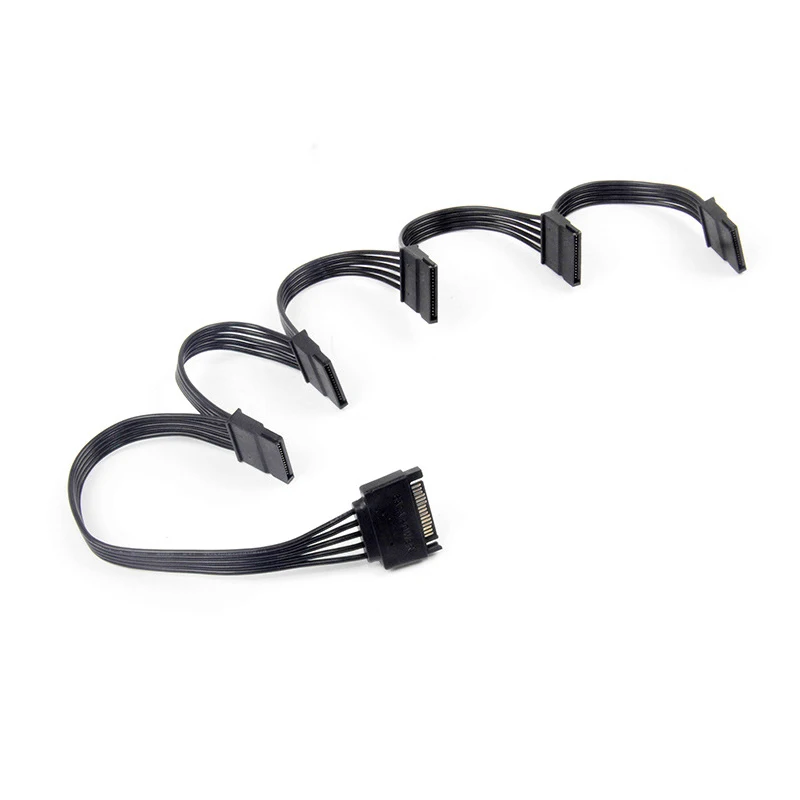 SATA Power Cable for HDD 15Pin male to 5-ports female Computer Hard Drive Cage Caddy Female | Компьютеры и офис