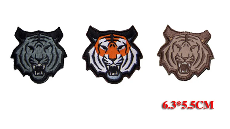 Новинка 2017 значок с изображением тигра военный тактическая нашивка вышитый