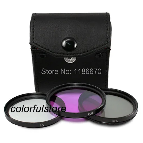 Бесплатная доставка Pro 3 шт. 77 мм УФ CPL FLD фильтр для цифровых зеркальных камер Canon
