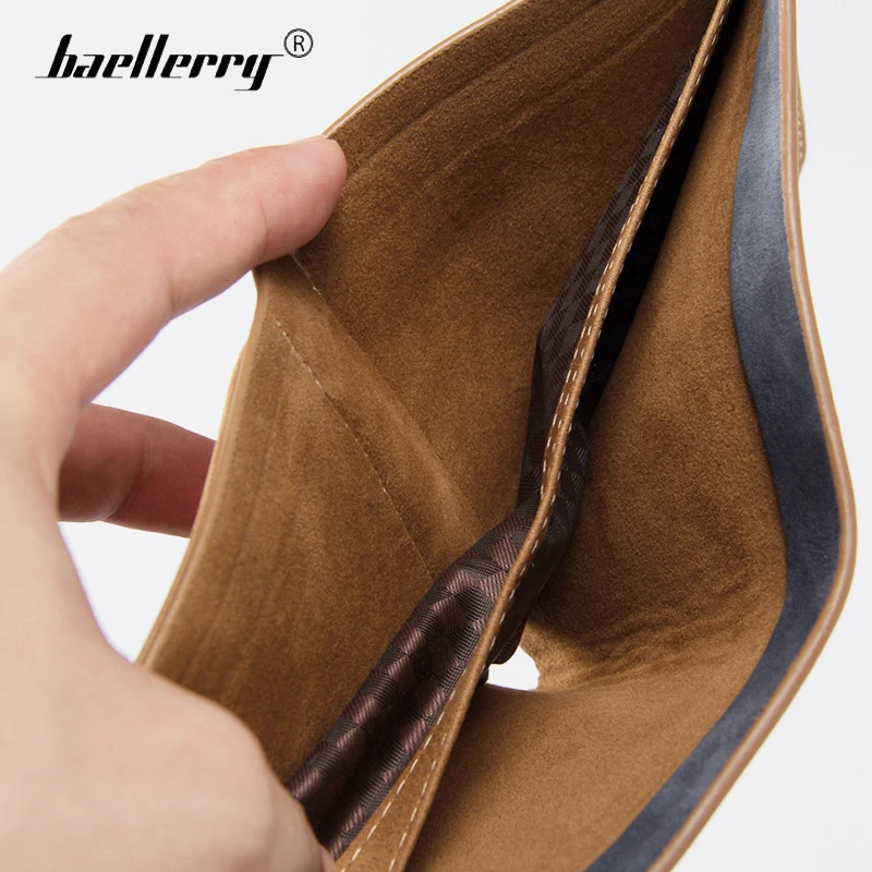 Винтаж baellerry кошелек Для мужчин маленький кожа бумажник мужчины короткий кошелёк