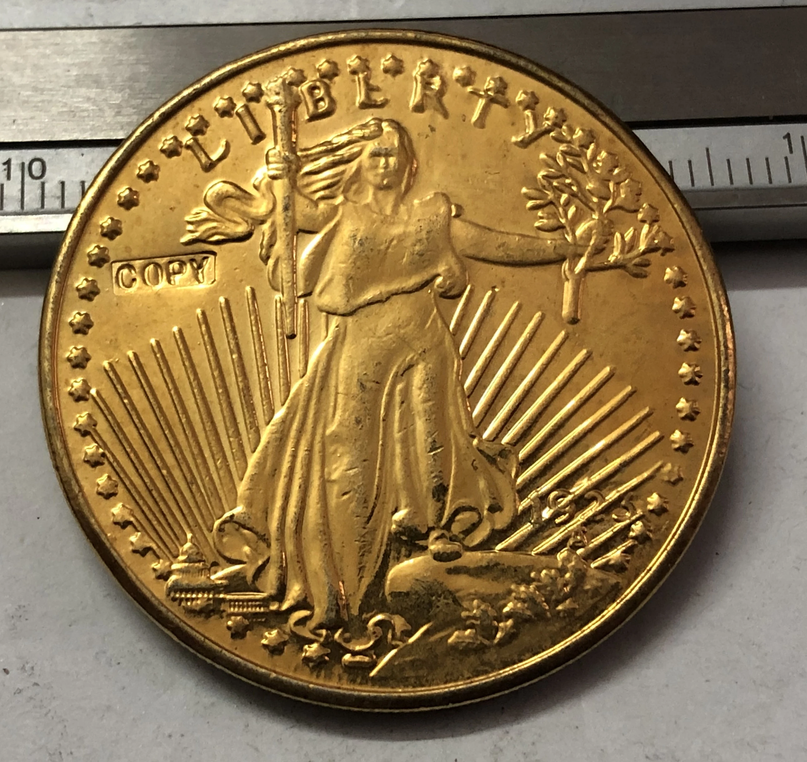 1923 P. D US SAINT GAUDENS $20 Золотой доллар точная копия монеты | Дом и сад