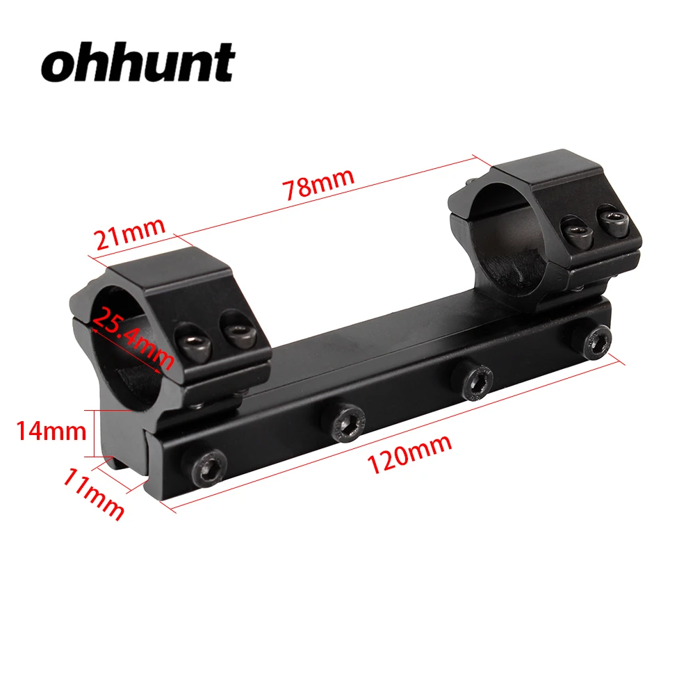 Кольца для прицела ohhunt диаметр 12 см 11 мм ласточкин хвост 22 25 4 1 дюйм|1 inch scope rings|scope