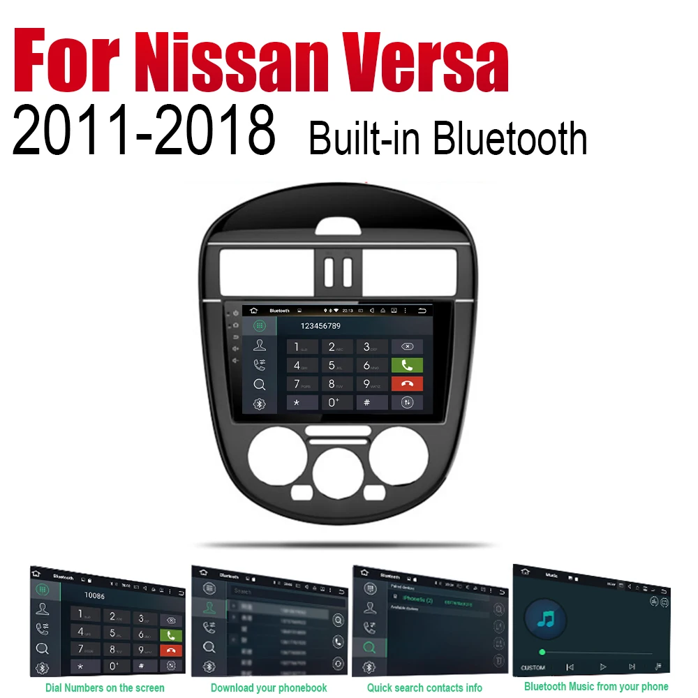 ZaiXi Android 2 Din Авто Радио для Nissan Versa 2011 ~ 2018 автомобильный мультимедийный плеер GPS