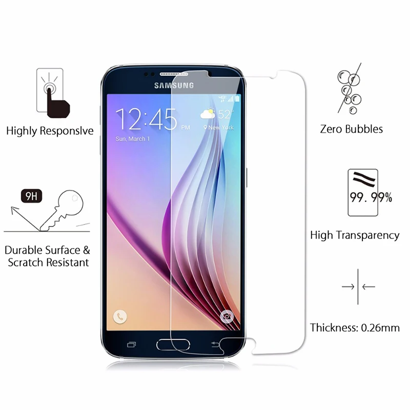 Премиум Закаленное стекло для Samsung Galaxy J3 J5 S3 S4 S5 S6 A3 A5 2015 2016 Grand Prime Защитная пленка