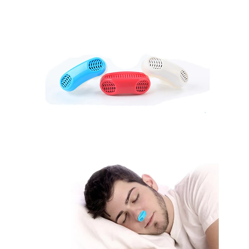 Silicone Anti Snore Device Nasal Dilators Apnea Sleep Aid Stop Snoring Stopper Nose Clip Anti-snore Clean Air Purifier 4colors