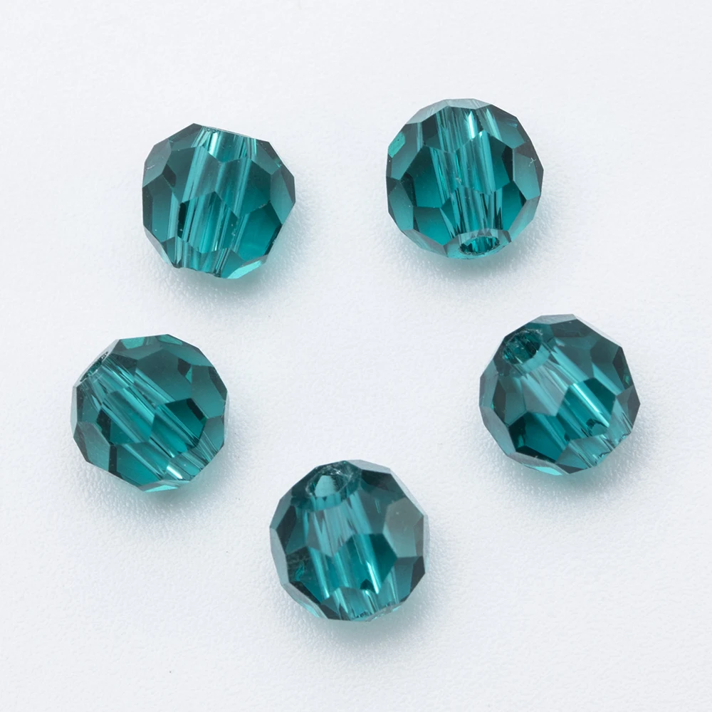 

8MM Austria Round Faceted Crystal Ball Beads For Jewelry Making Bracelet Diy Loose Bead Accessories Spacer Glass Bead Wholesale