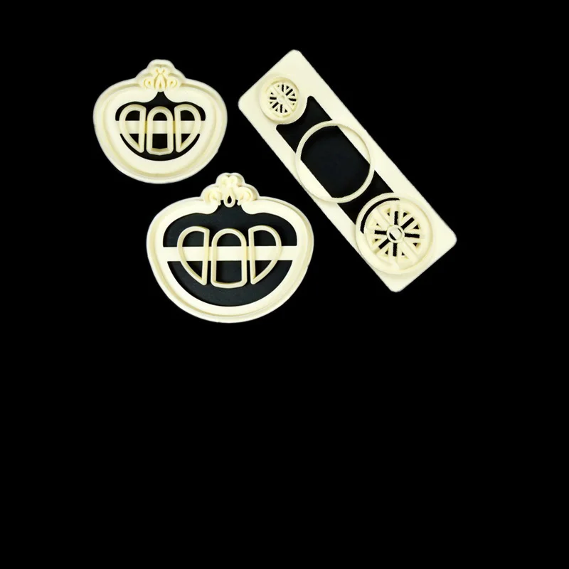 3 шт./компл. тыквы каретки украшения печенья Форма Еда Класс Пластик торт Резаки