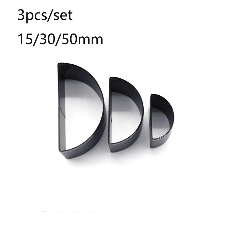 Полукруглая форма для высечки кожи 3 шт./компл. металлический Штамповочный