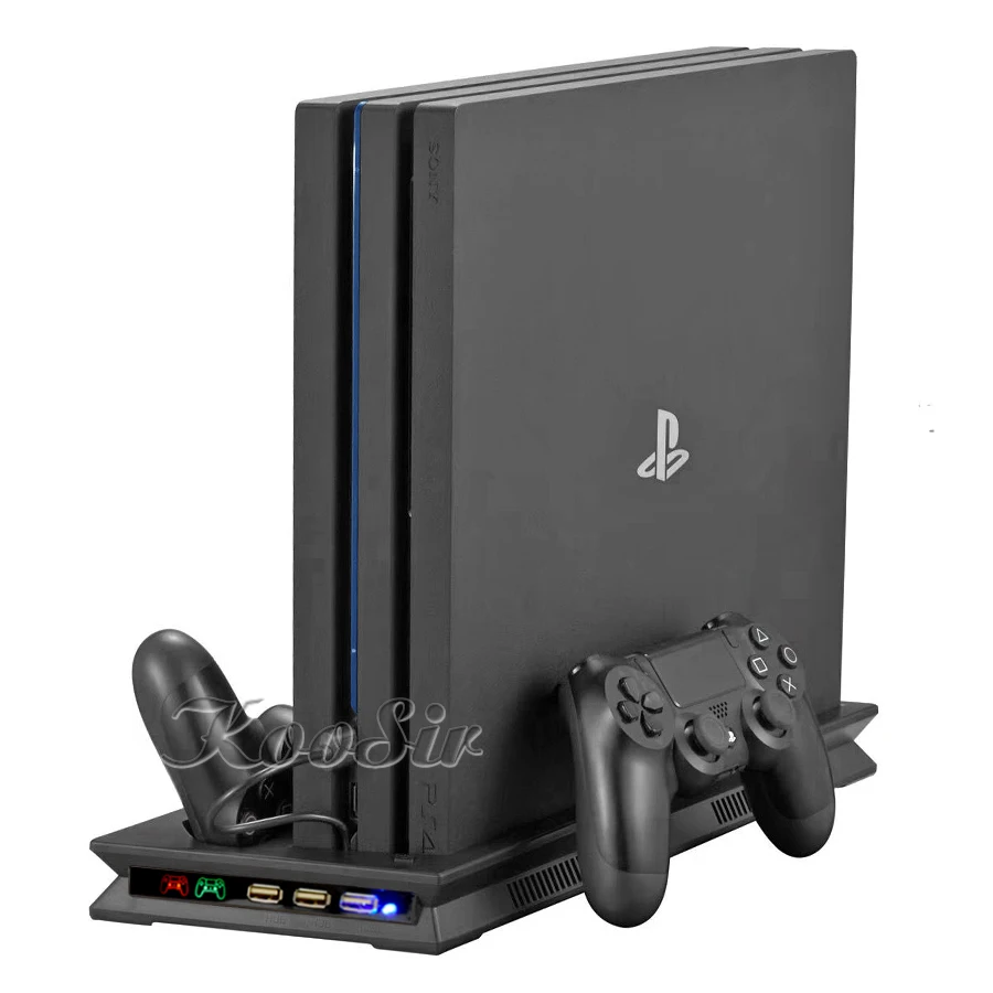 ТОНКАЯ вертикальная подставка для контроллера PS4 PRO светодиодное зарядное