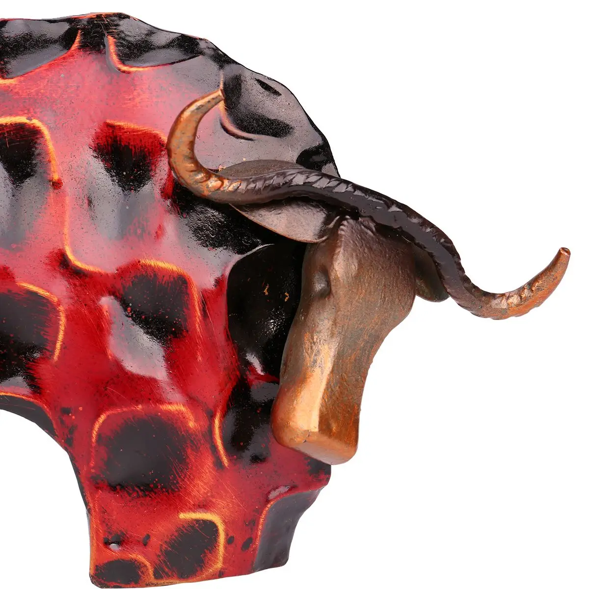 Фигурка красного быка Tooarts металлическая фигурка фэн-шуй домашний декор железный