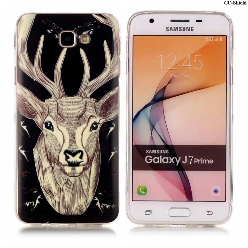 Светящийся чехол для Samsung Galaxy J7 J 7 Prime SM-G610F SM-G610Y SM-G610S/DS SM G610F G610F/DS G610Y мягкий