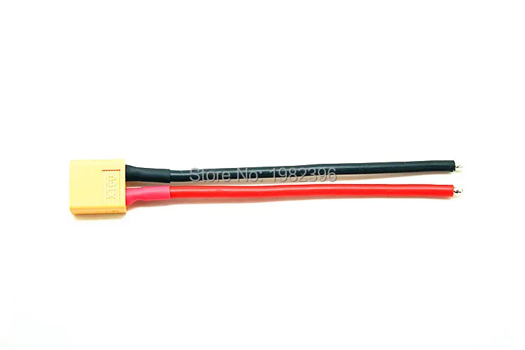 Соединитель XT60 штекер/гнездо с корпусом 10 см кремниевый провод 12/ 14AWG|connector