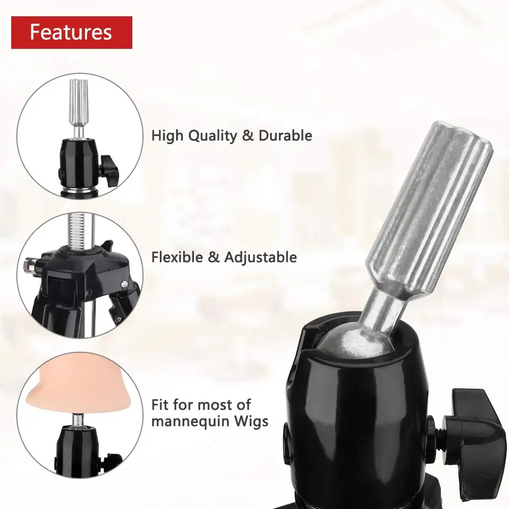 Регулируемый алюминиевый штатив для парикмахерских искусственных