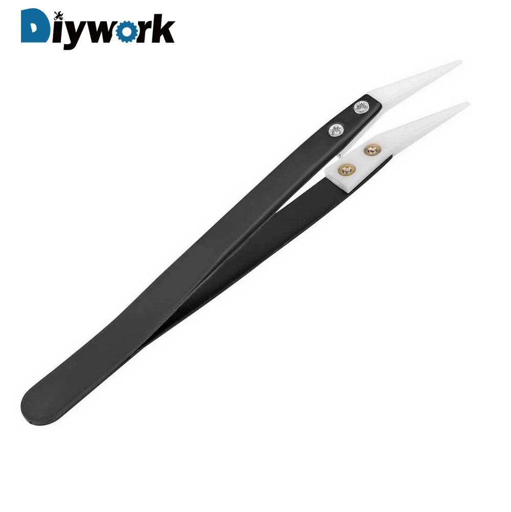 Пинцет DIYWORK с изогнутым наконечником инструмент для ремонта высокой