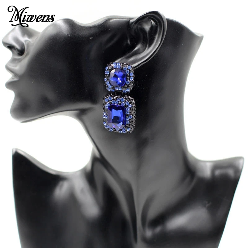 Женские серьги-гвоздики с кристаллами в винтажном стиле | Украшения и аксессуары