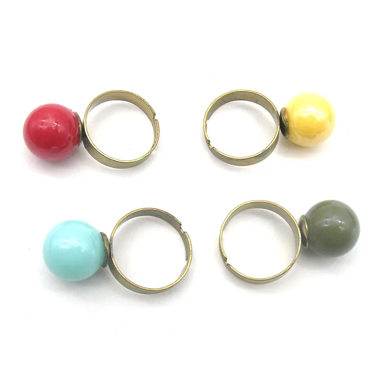 Перстень с бусинами для женщин 4 цвета в наличии | Украшения и аксессуары