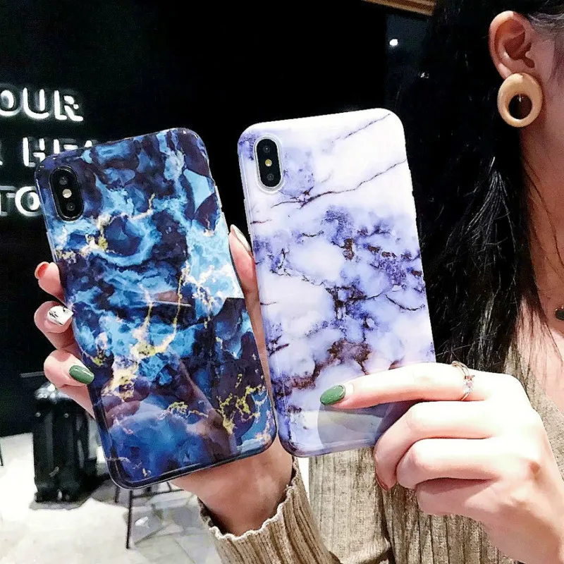 Мраморный чехол для телефона iPhone 7 Чехол 6 6s XS Max роскошный мраморный 8 Plus X XR Мягкий