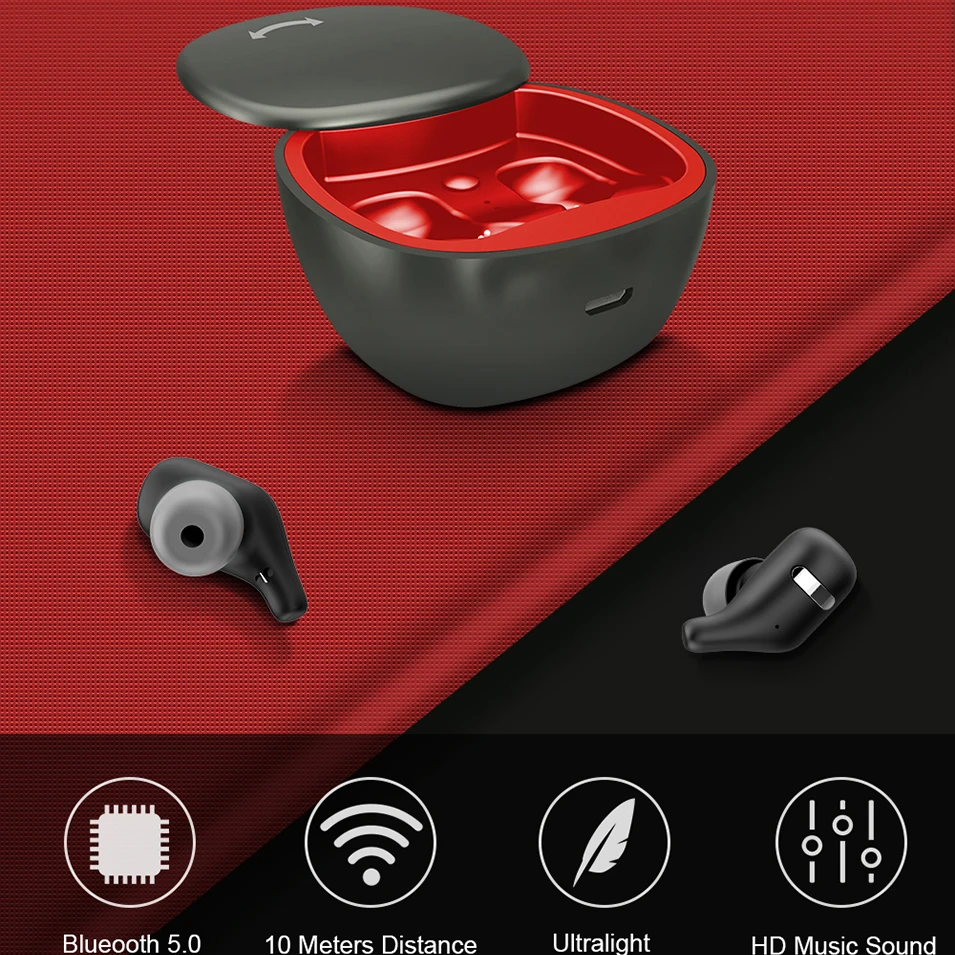 TWS A2 5 0 Bluetooth наушники 3D стерео HIFI Беспроводная гарнитура HD звонки Спорт Фитнес с