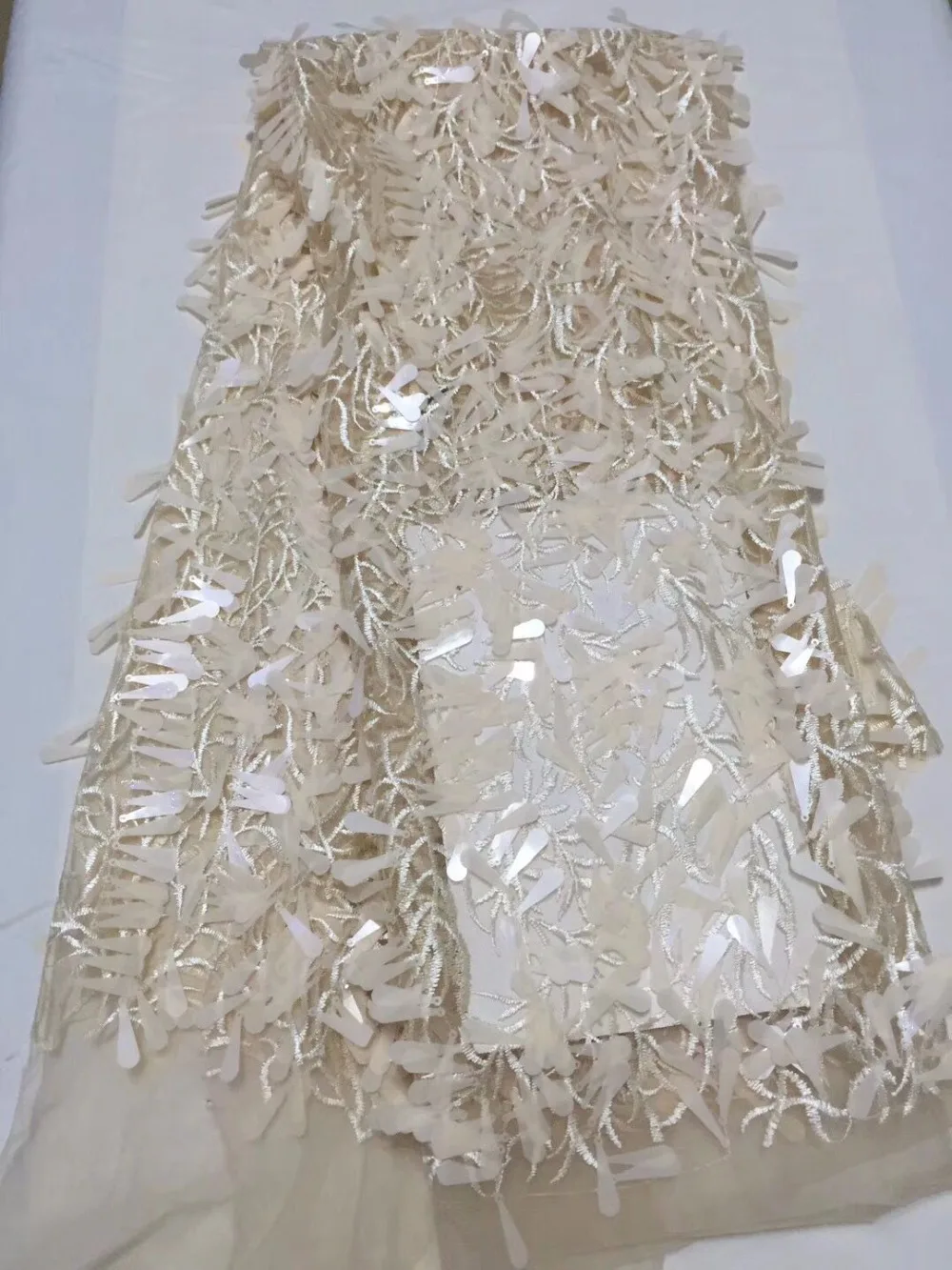 Серая африканская кружевная ткань 2017 Высококачественная вышивка гипюр