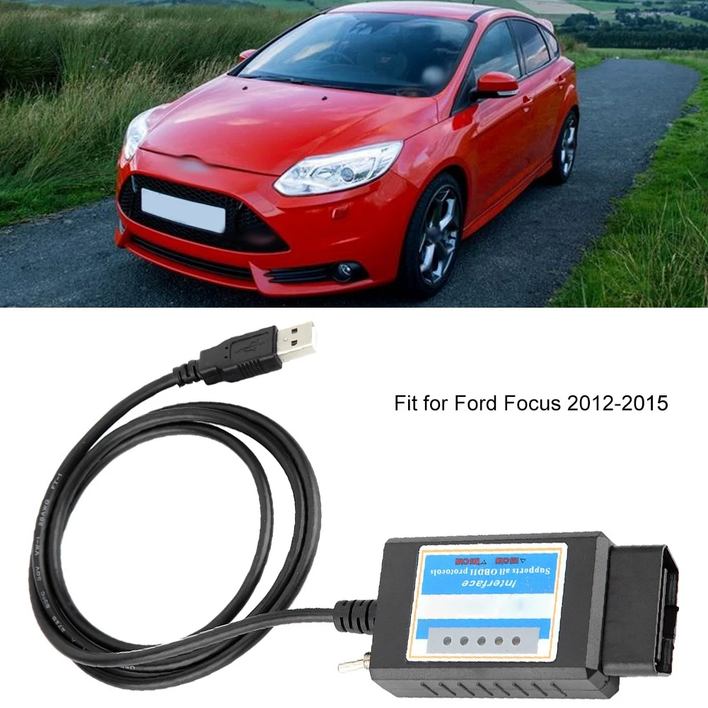 Авто код ридер инструменты 12 В OBD2 автомобильный диагностический интерфейс сканер USB переключатель кабель код ридер для Ford Focus 12 13 14 15
