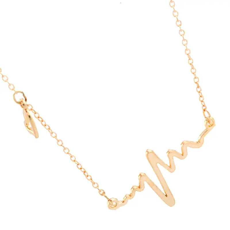 Ожерелье с ритмом сердца ожерелье подвеской|chain necklace|heart beatheartbeat necklace |