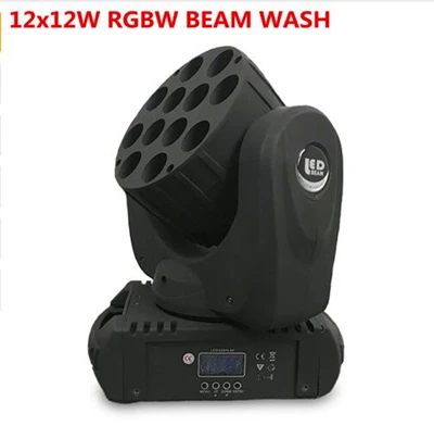 12x12w RGBW Светодиодный луч 12x12 Вт светодиодный сценический светильник с подвижной головкой 12x12 Вт rgbw 4в1 светодиодный светильник с подвижной головкой, китайские движущиеся головки для мытья - Цвет: 12x12w RGBW