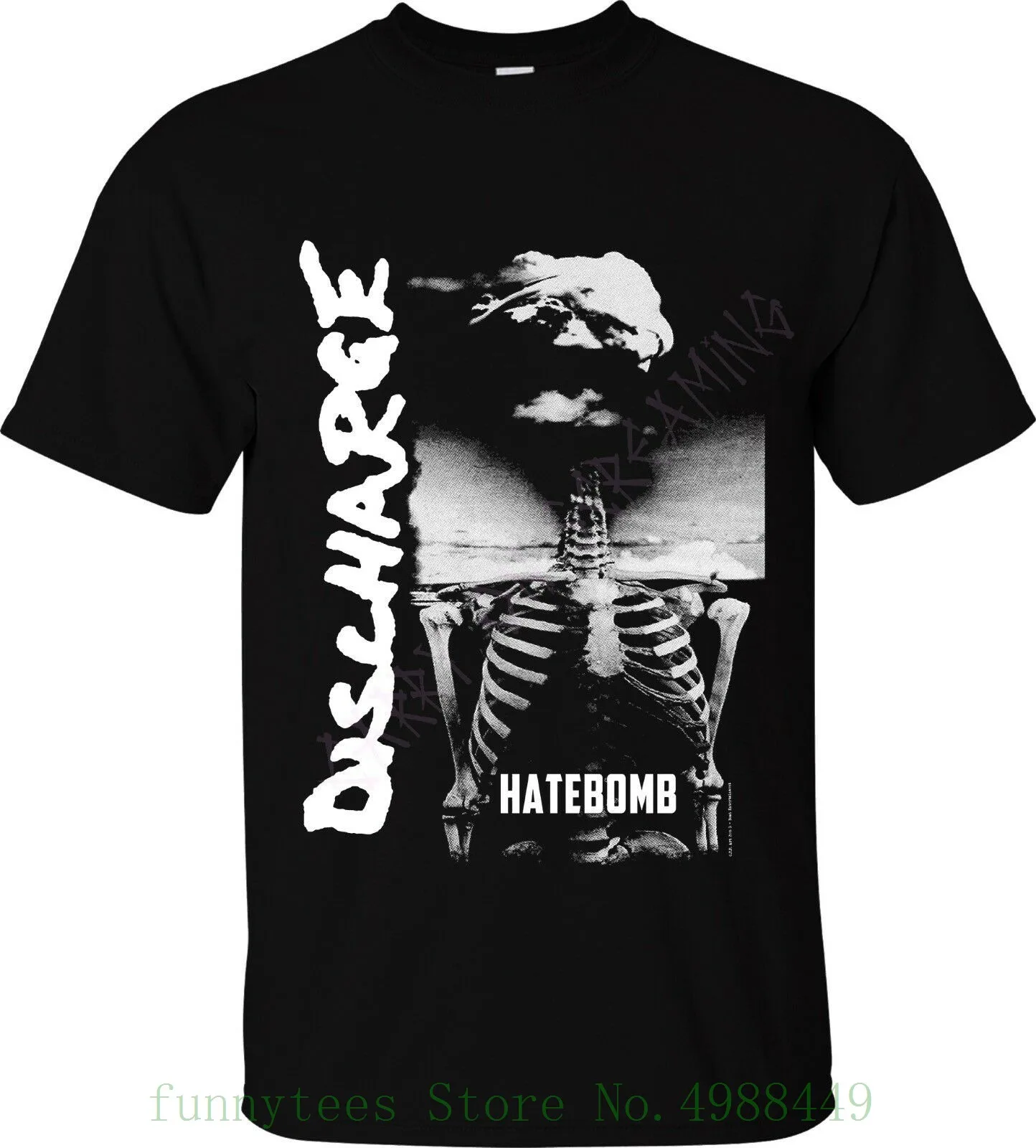 Черный Разрядная Футболка "Hatebomb" Официальный Merch Up 5xl Британский панк Hardcore D-Beat дешевая распродажа хлопок - Цвет: Черный