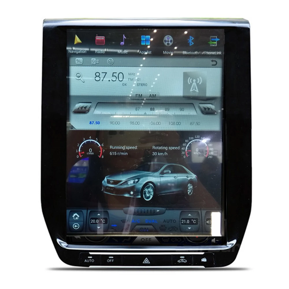 12,1 дюймов Тесла стиль Android 8,1 Автомобильная dvd-навигационная система для Toyota Landcruiser land cruiser lc200 px6 carplay авто