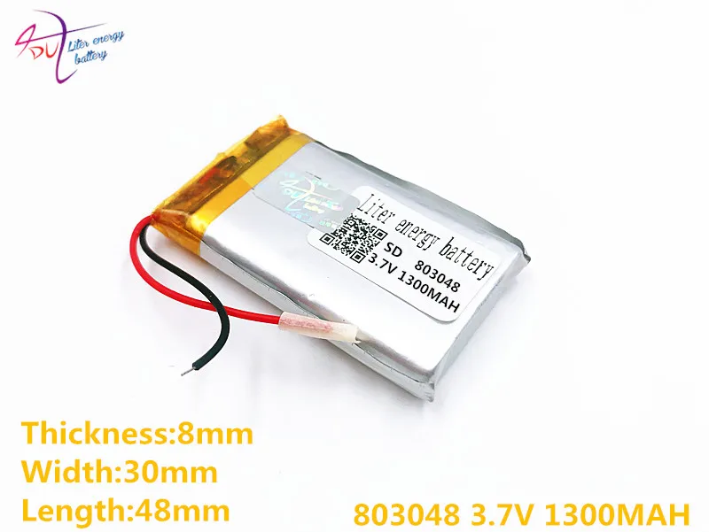 Аккумулятор Liter 3 7 в литий полимерный 803048 1300 мАч Gps навигатор игровая звуковая