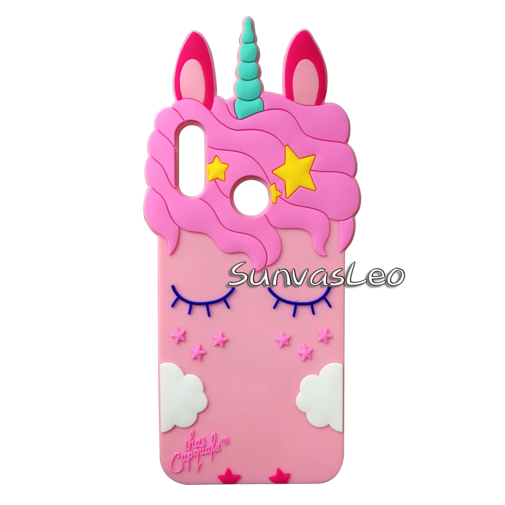 Для huawei P Smart /Honor 10 Lite 3D мультфильм животных Мягкий силиконовый чехол на заднюю панель мобильного телефона защитная оболочка