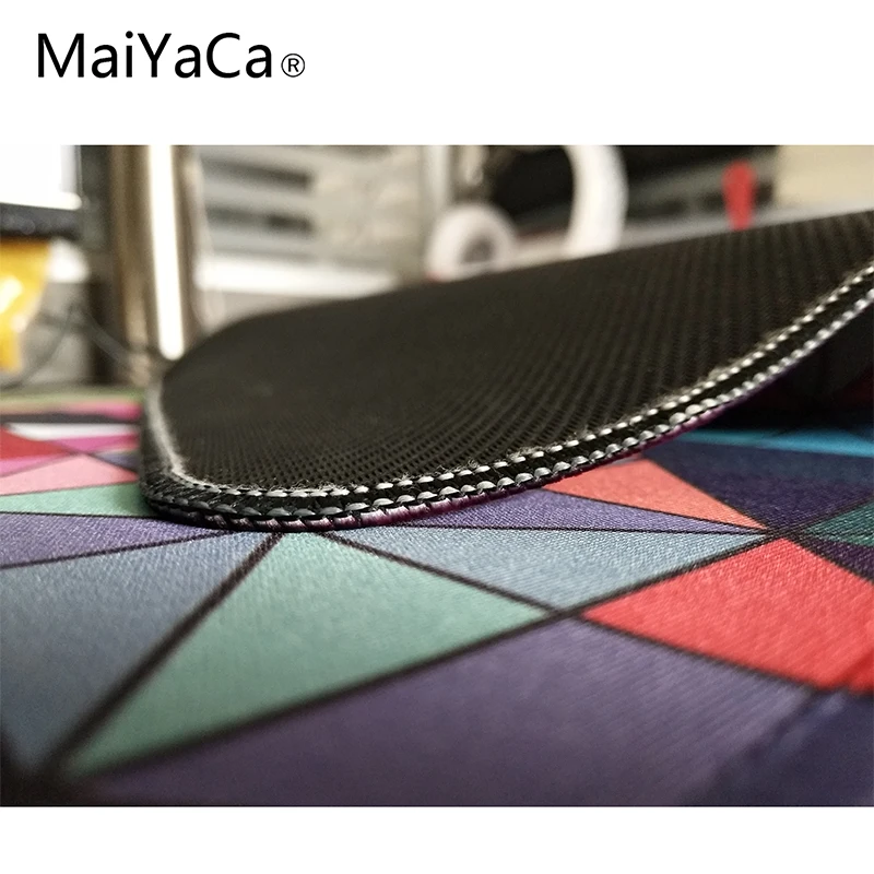 MaiYaCa цветные нашивки, не оверлочные края и оверлочные края, коврик для мыши, коврик для мыши, большой рождественский подарок, точечный подарок