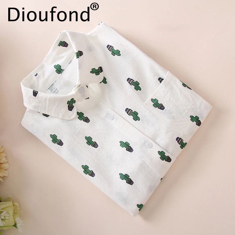 Dioufond/женские блузки из хлопка с изображением животных; женские рубашки с карманами и длинными рукавами; повседневная женская рубашка с изображением собаки и пчелы; Camisa Femininas; Новинка года