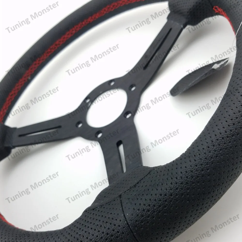 Тюнинг Монстр Универсальный 14 дюймов 350 мм из натуральной кожи ралли гоночный