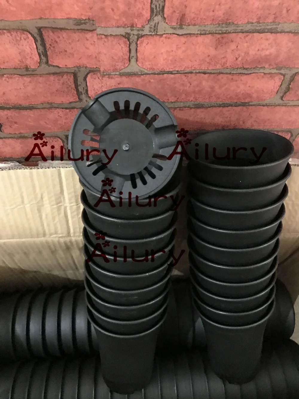 20 шт./лот домашние садовые пластиковые цветочные горшки Вьентьян с высокой