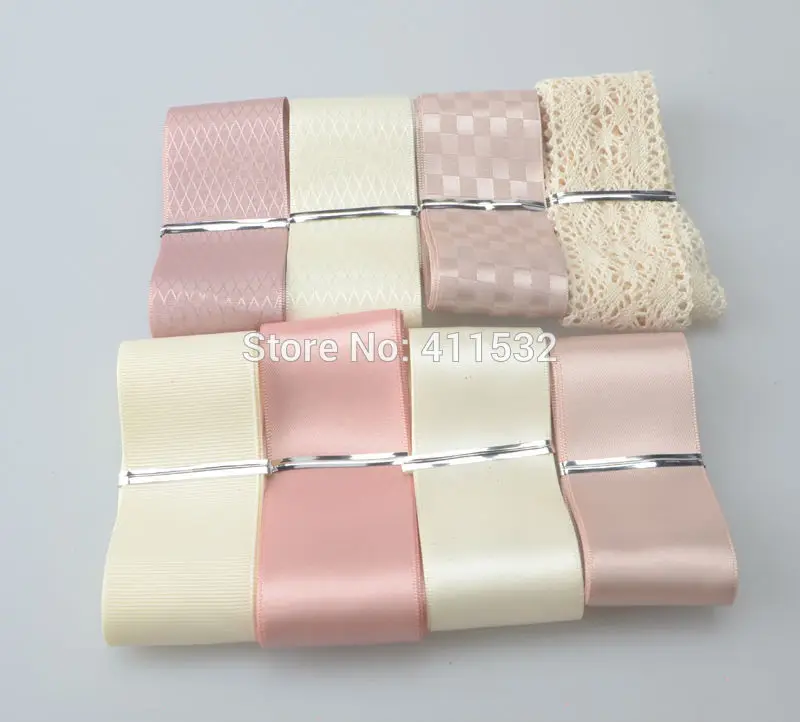 30 шт. набор милых розовых лент diy аксессуары для волос материал кружева и ленты