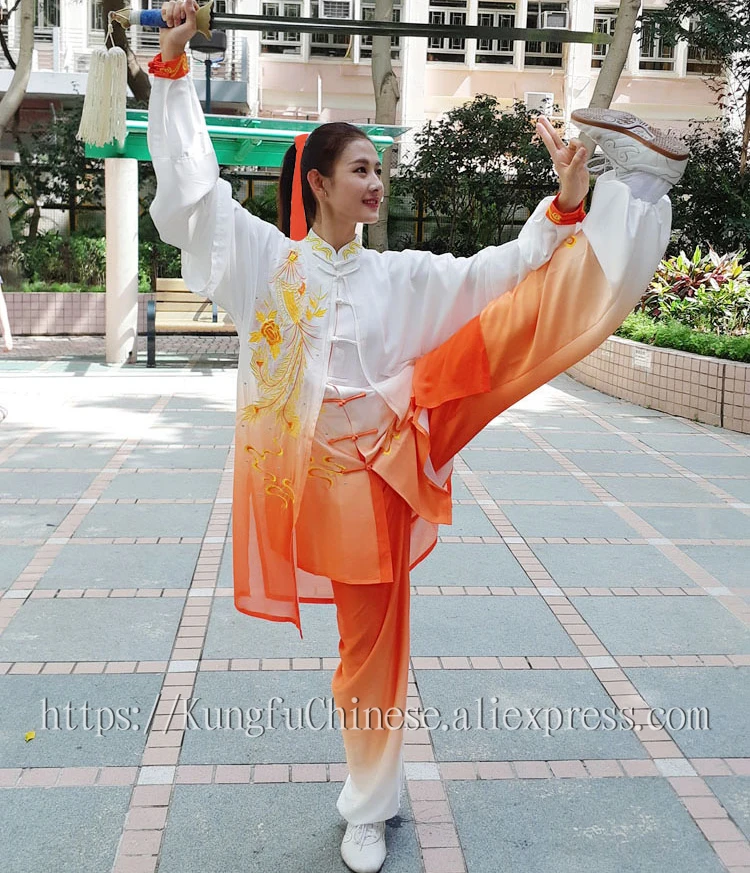 Распродажа китайская одежда Tai chi женский костюм для представлений кунг фу женщин