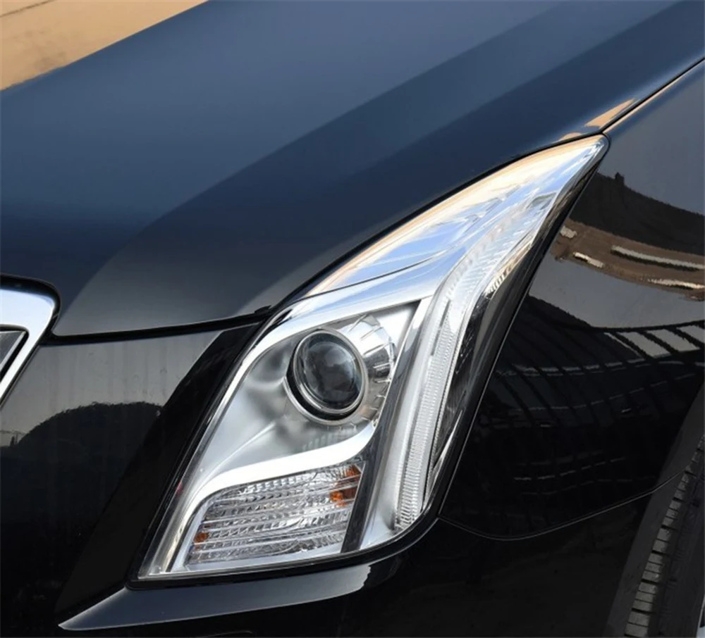 Для Cadillac xts 2013 фары автомобиля фары прозрачные линзы автомобильный брелок крышка
