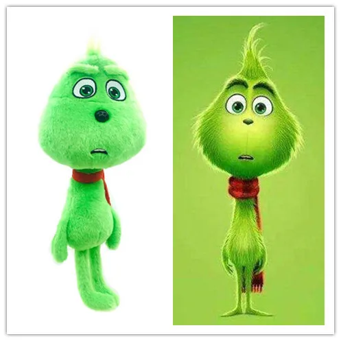 18 38 см как Grinch палантин плюшевые игрушечные куклы с собакой Макс рождественские