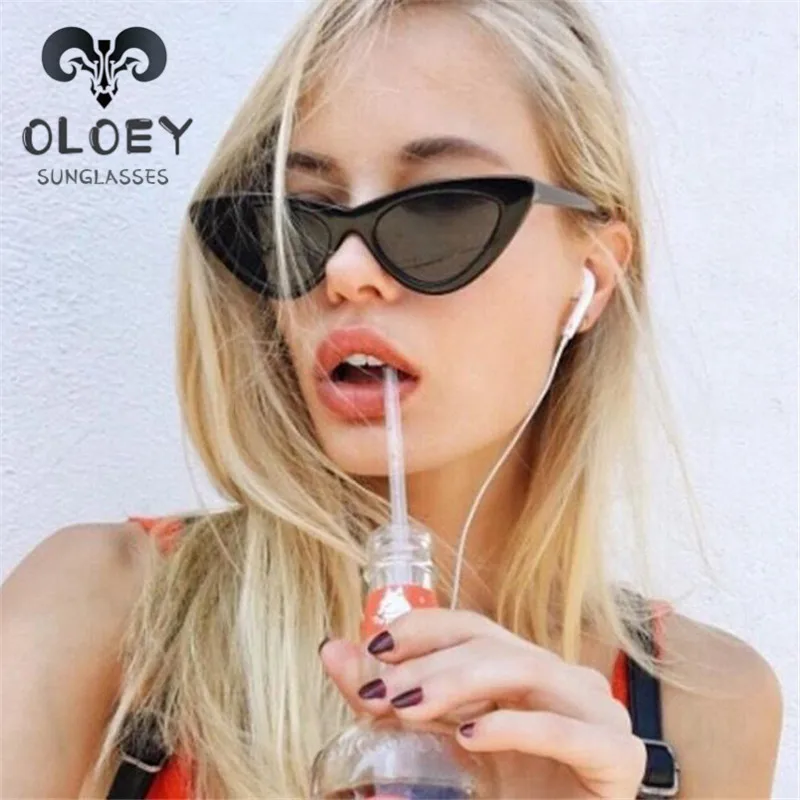 Женские солнцезащитные очки с кошачьим глазом OLOEY винтажные классические в стиле